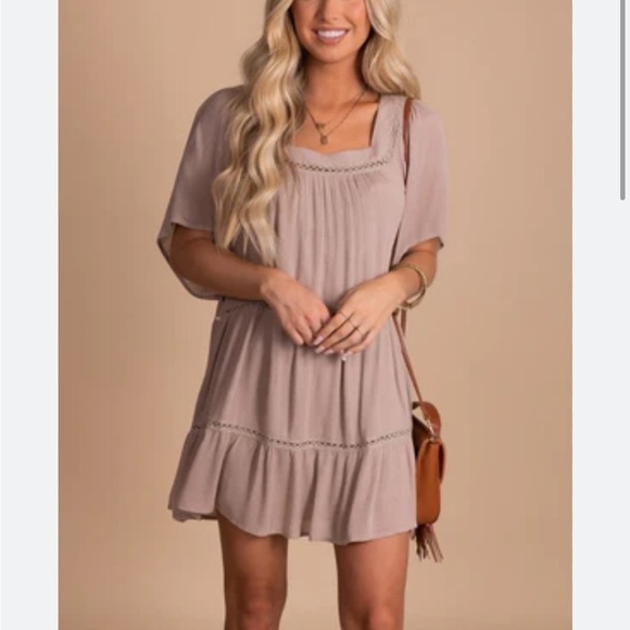 baevely Dresses & Skirts - Eyelet detail mini dress